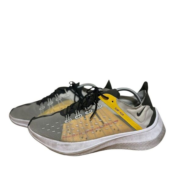 Nike  A01554 EXP -X14 Running Shoes  Light Bone/ Bright Mango Men's Sz 12 - Picture 2 of 7